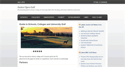 Desktop Screenshot of junioropengolf.com