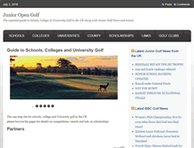 Tablet Screenshot of junioropengolf.com